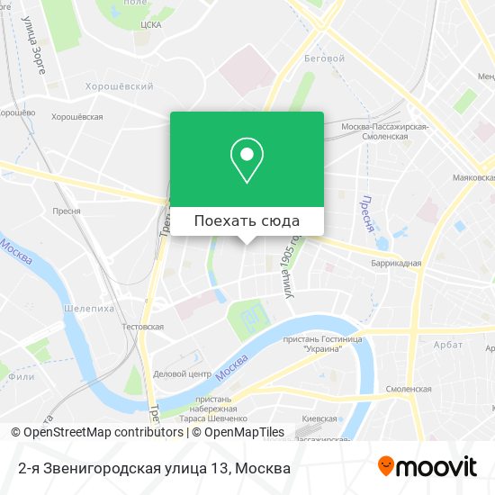 Карта 2-я Звенигородская улица 13