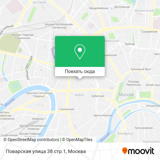 Карта Поварская улица 38 стр.1