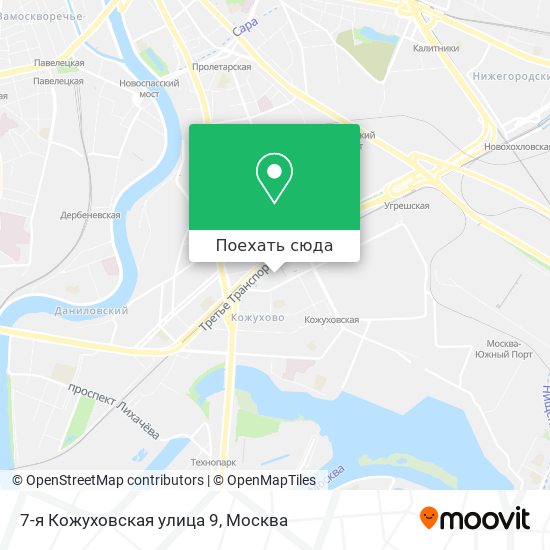 Карта 7-я Кожуховская улица 9