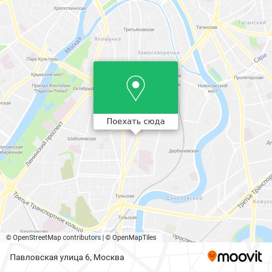 Карта Павловская улица 6