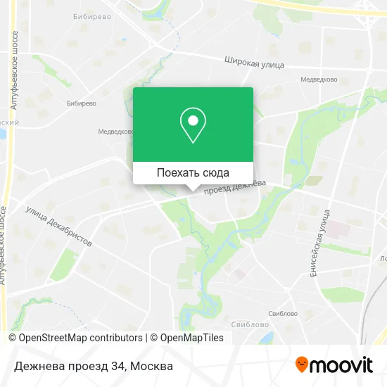 Карта Дежнева проезд 34