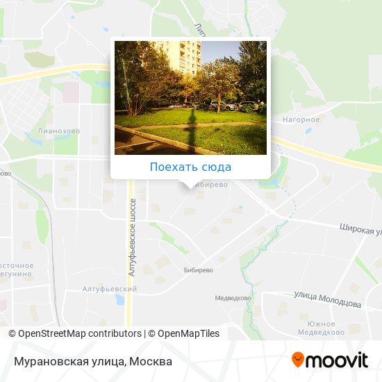 Карта Мурановская улица