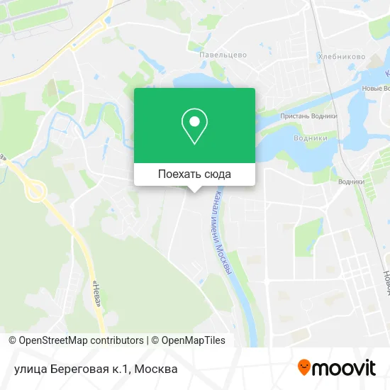 Карта улица Береговая к.1