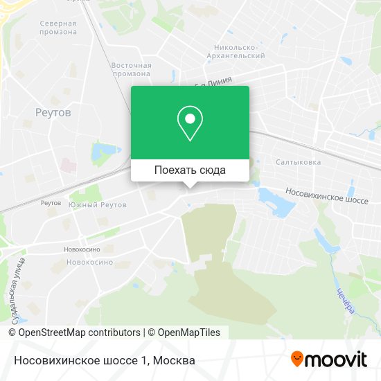 Карта Носовихинское шоссе 1