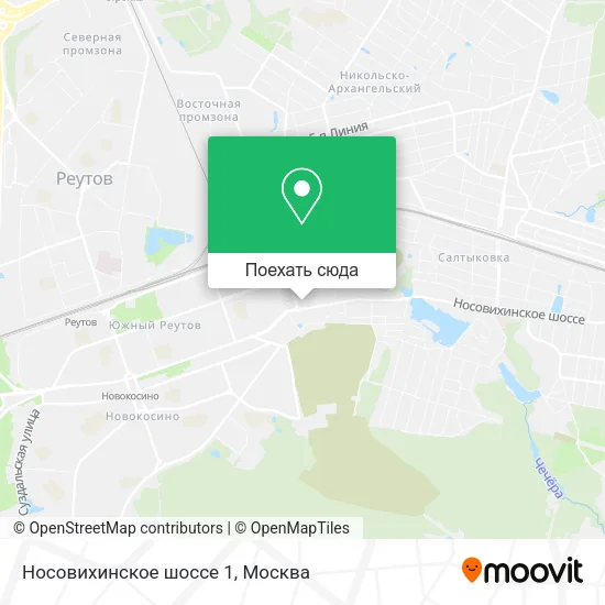 Карта Носовихинское шоссе 1