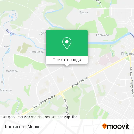 Карта Континент