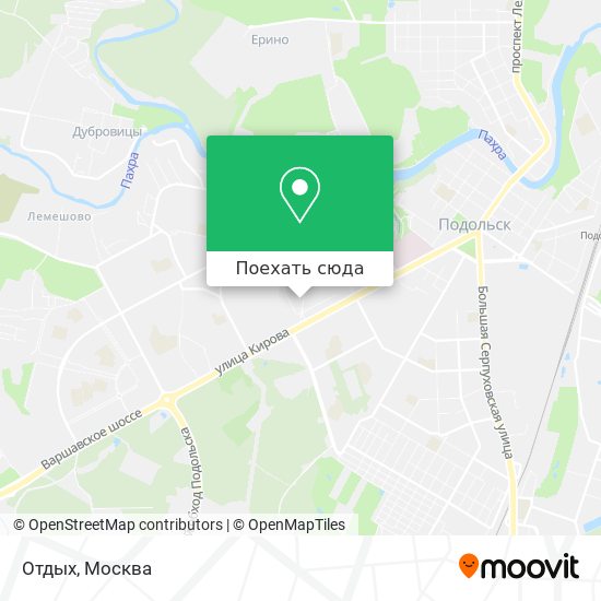 Карта Отдых