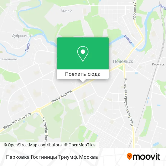 Карта Парковка Гостиницы Триумф