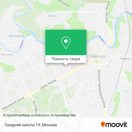Карта Средняя школа 19