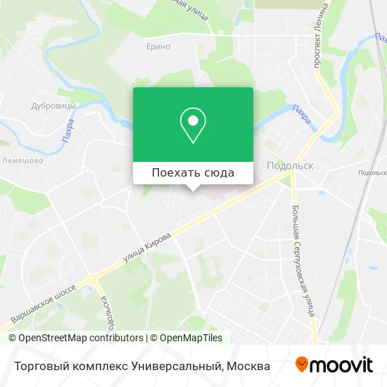 Карта Торговый комплекс Универсальный