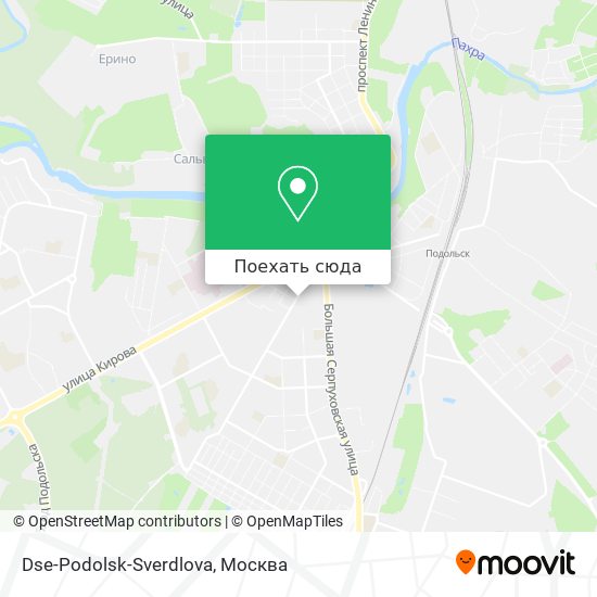 Карта Dse-Podolsk-Sverdlova