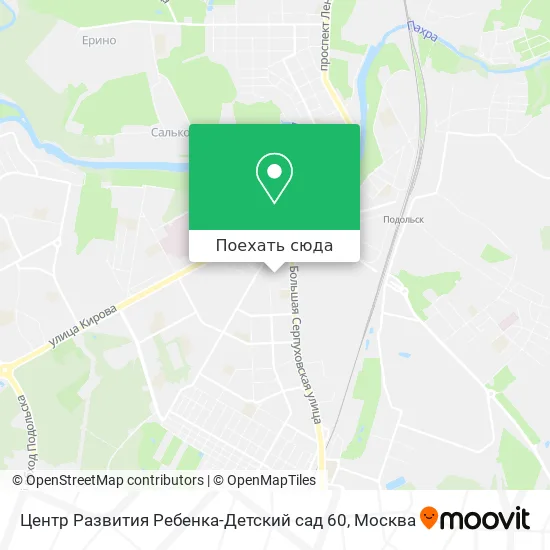 Карта Центр Развития Ребенка-Детский сад 60