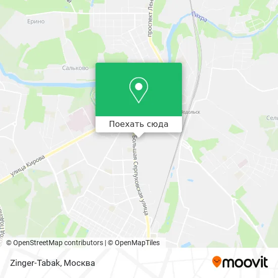 Карта Zinger-Tabak