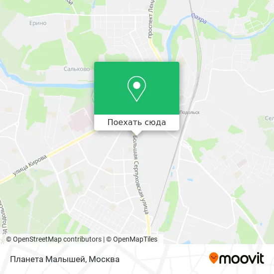 Карта Планета Малышей