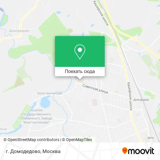 Карта г. Домодедово
