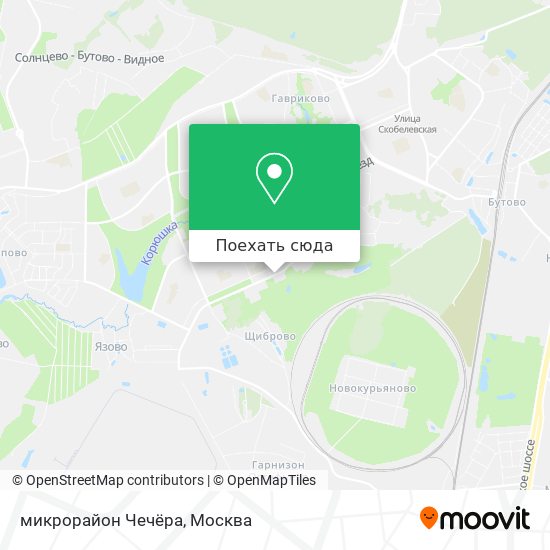 Карта микрорайон Чечёра