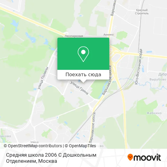 Карта Средняя школа 2006 С Дошкольным Отделением