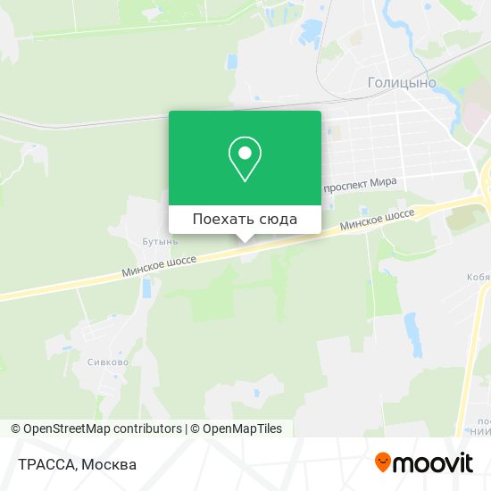 Карта ТРАССА
