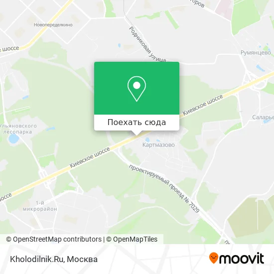 Карта Kholodilnik.Ru