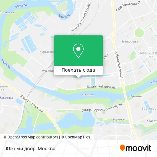 Карта Южный двор