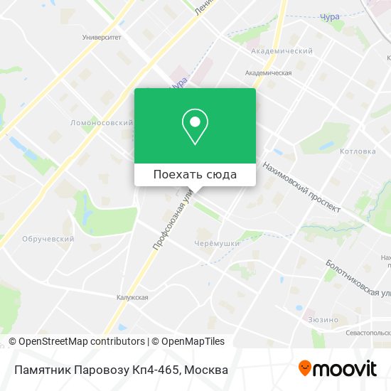 Карта Памятник Паровозу Кп4-465