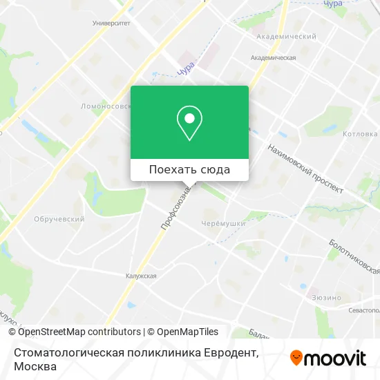 Карта Стоматологическая поликлиника Евродент