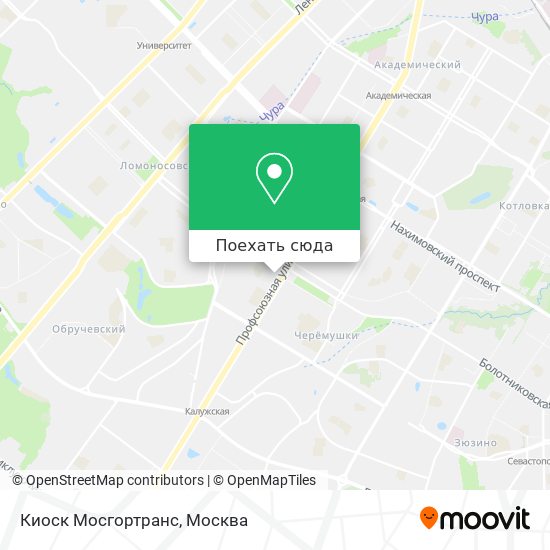 Карта Киоск Мосгортранс