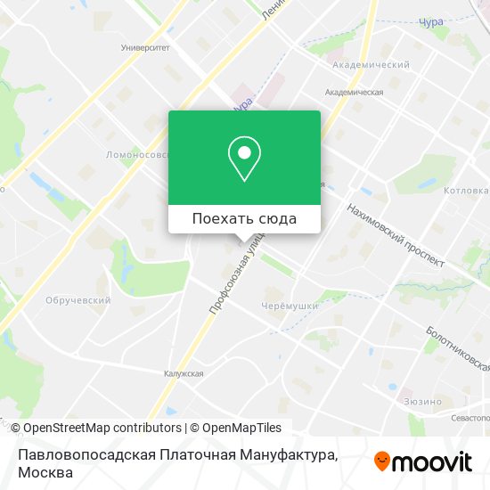 Карта Павловопосадская Платочная Мануфактура