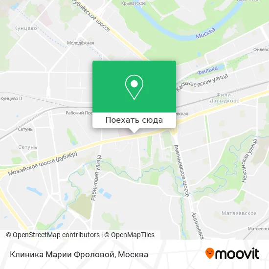 Карта Клиника Марии Фроловой