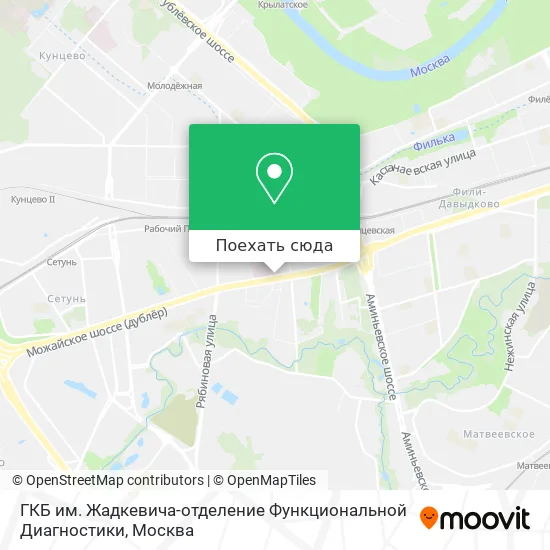 Карта ГКБ им. Жадкевича-отделение Функциональной Диагностики