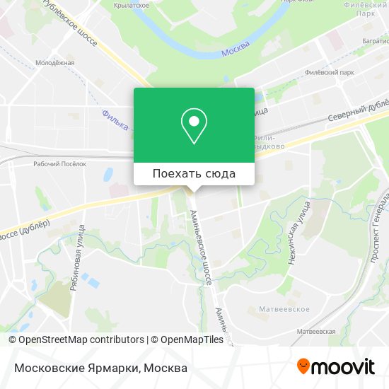 Карта Московские Ярмарки