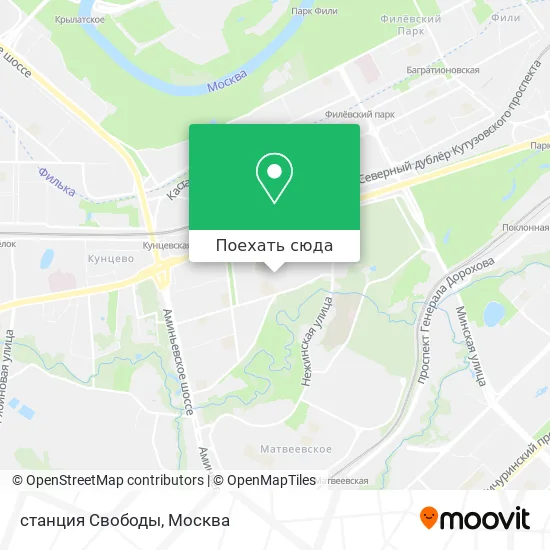 Карта станция Свободы