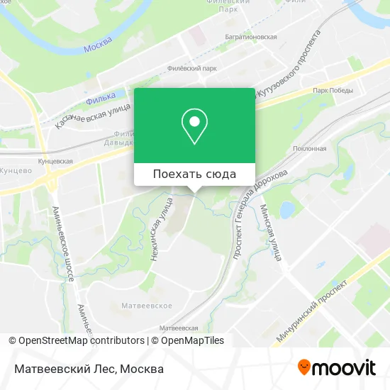 Карта Матвеевский Лес