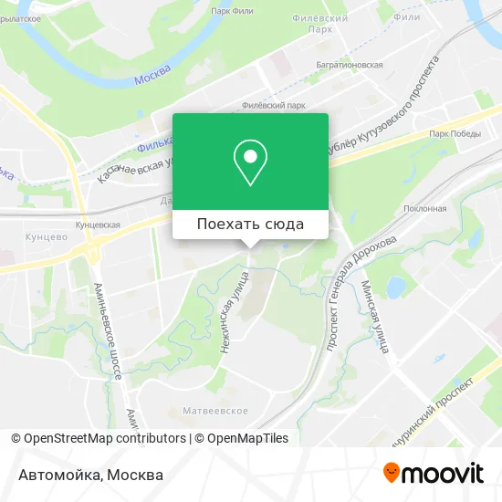 Карта Автомойка