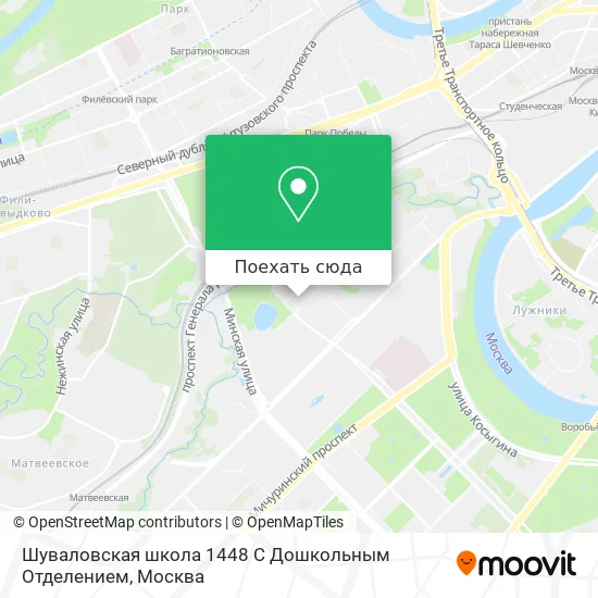 Карта Шуваловская школа 1448 С Дошкольным Отделением