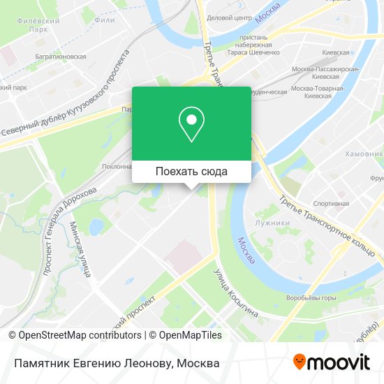 Карта Памятник Евгению Леонову