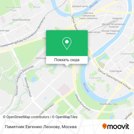 Карта Памятник Евгению Леонову