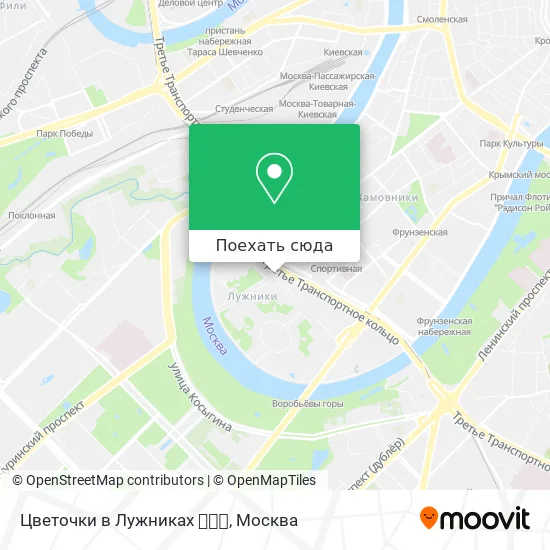 Карта Цветочки в Лужниках 