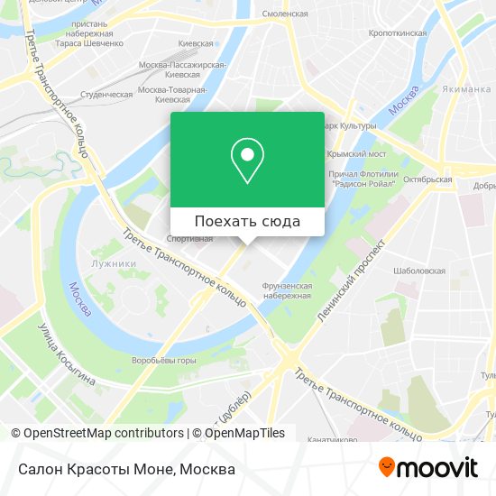 Карта Салон Красоты Моне