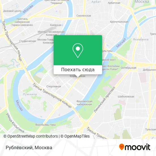 Карта Рублёвский