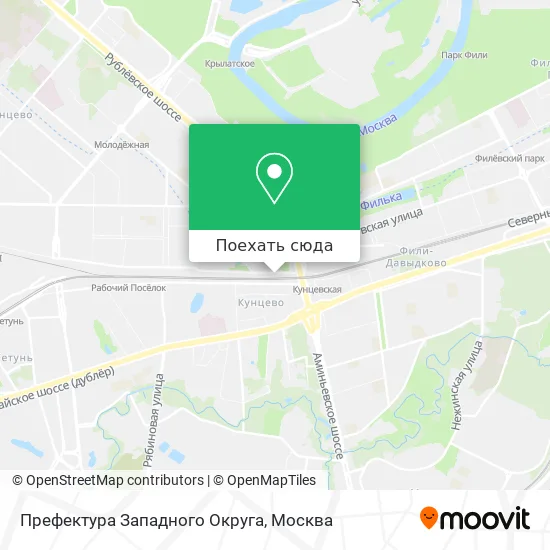 Карта Префектура Западного Округа