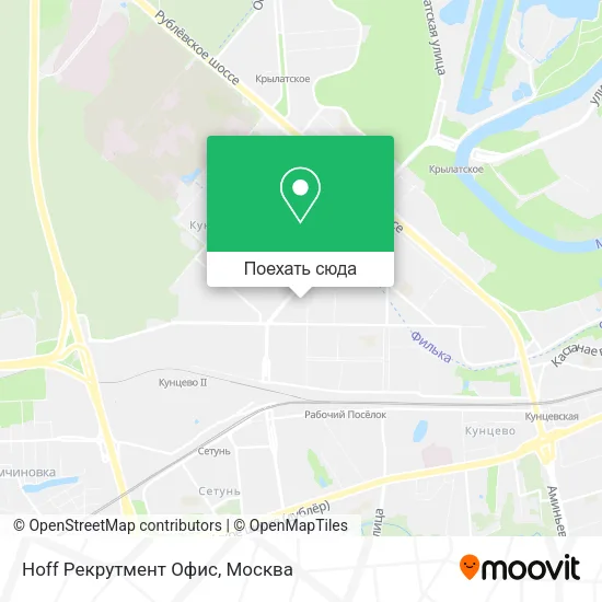 Карта Hoff Рекрутмент Офис