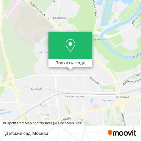 Карта Детский сад
