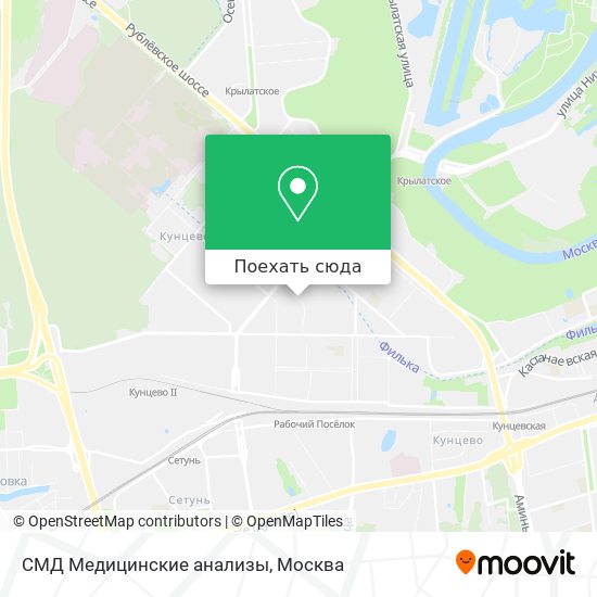 Карта СМД Медицинские анализы