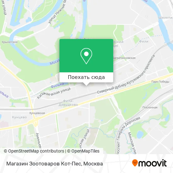 Карта Магазин Зоотоваров Кот-Пес