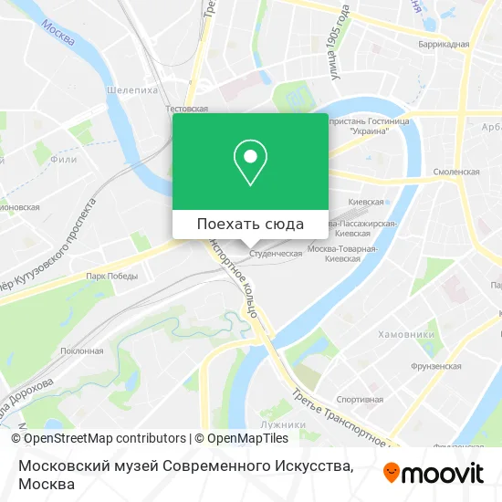 Карта Московский музей Современного Искусства
