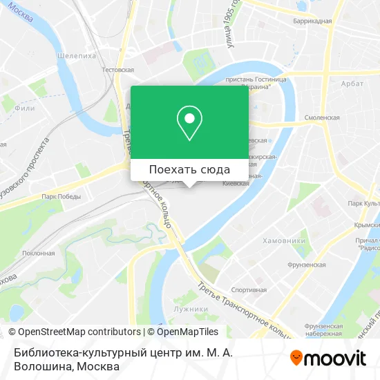Карта Библиотека-культурный центр им. М. А. Волошина