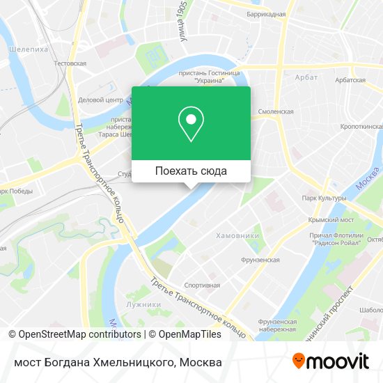 Карта мост Богдана Хмельницкого
