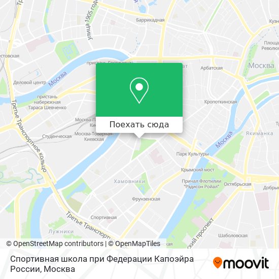 Карта Спортивная школа при Федерации Капоэйра России