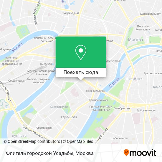 Карта Флигель городской Усадьбы